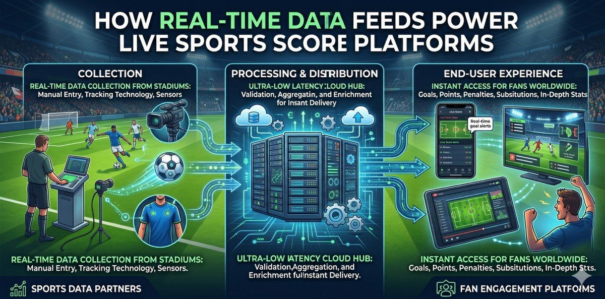 How Real-Time Data Feeds Power Live Sports Score Platforms